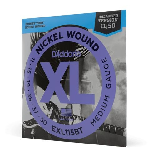 D'Addario 11-50 Medium Balanced Tension Electric Guitar Strings