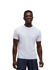 HOKA M AIROLITE RUN SHORT SLEEVE WHITE V חולצת ריצה גברים הוקה