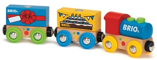 סט רכבת יום הולדת מעץ