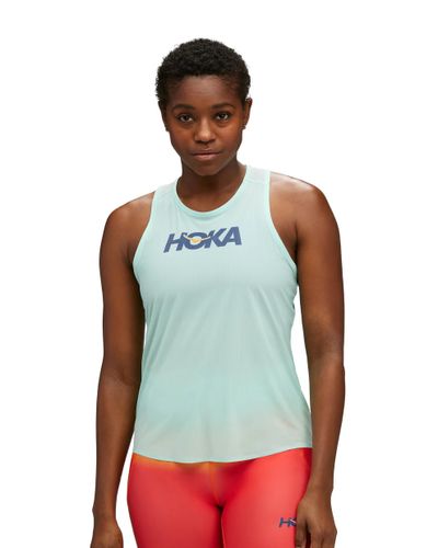 HOKA M AIROLITE RUN TANK-גופיית ריצה נשים הוקה כחול ענן/מרתון