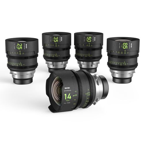 NiSi ATHENA PRIME Full Frame Cinema קיט עדשות סינמטיות 14-85mm עם מתאם E-Mount
