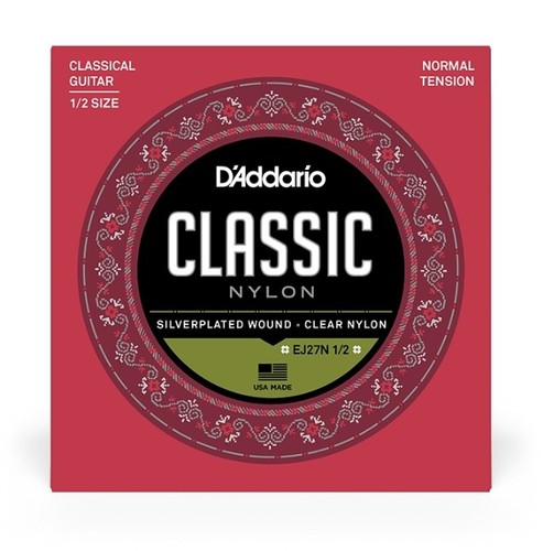 זוית נוספת D'Addario EJ27N1/2 Classic Nylon 1/2 Size