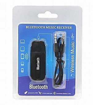 משדר Wireless Music Receiver מ-USB לבלוטוס ו-AUX