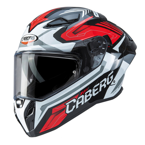 קסדת כביש קאברג דריפט איבו פיברגלס CABERG DRIFT EVO II FIBERGLASS לבן\שחור\אדום