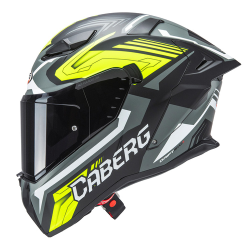 קסדת כביש קאברג דריפט איבו פיברגלס CABERG DRIFT EVO II FIBERGLASS אפור\שחור\צהוב