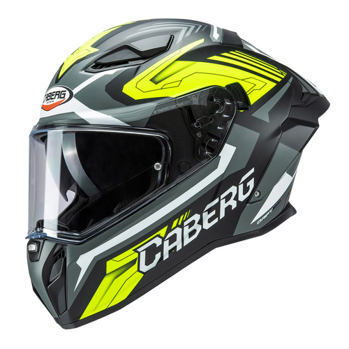 קסדת כביש קאברג דריפט איבו פיברגלס CABERG DRIFT EVO II FIBERGLASS אפור\שחור\צהוב