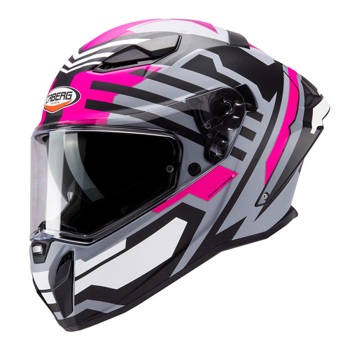 קסדת כביש קאברג דריפט איבו פיברגלס CABERG DRIFT EVO II FIBERGLASS ורוד\אפור\שחור