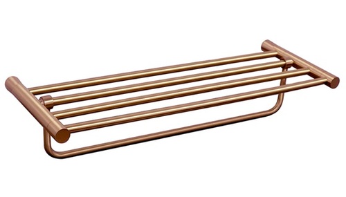 מדף מגבות 60 ס״מ לאמבטיה STYLO רוז גולד