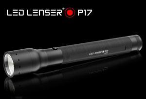 פנס לד עוצמתי מאיר ל 330 מטר לד לנסר LED LENSER P17