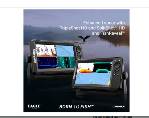גלאי דגים לורנס עם מתמר LOWRANCE EAGLE 7