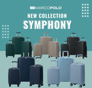 סט מזוודות קלות משקל מרקו פולו  MARCO POLO SYMPHONY