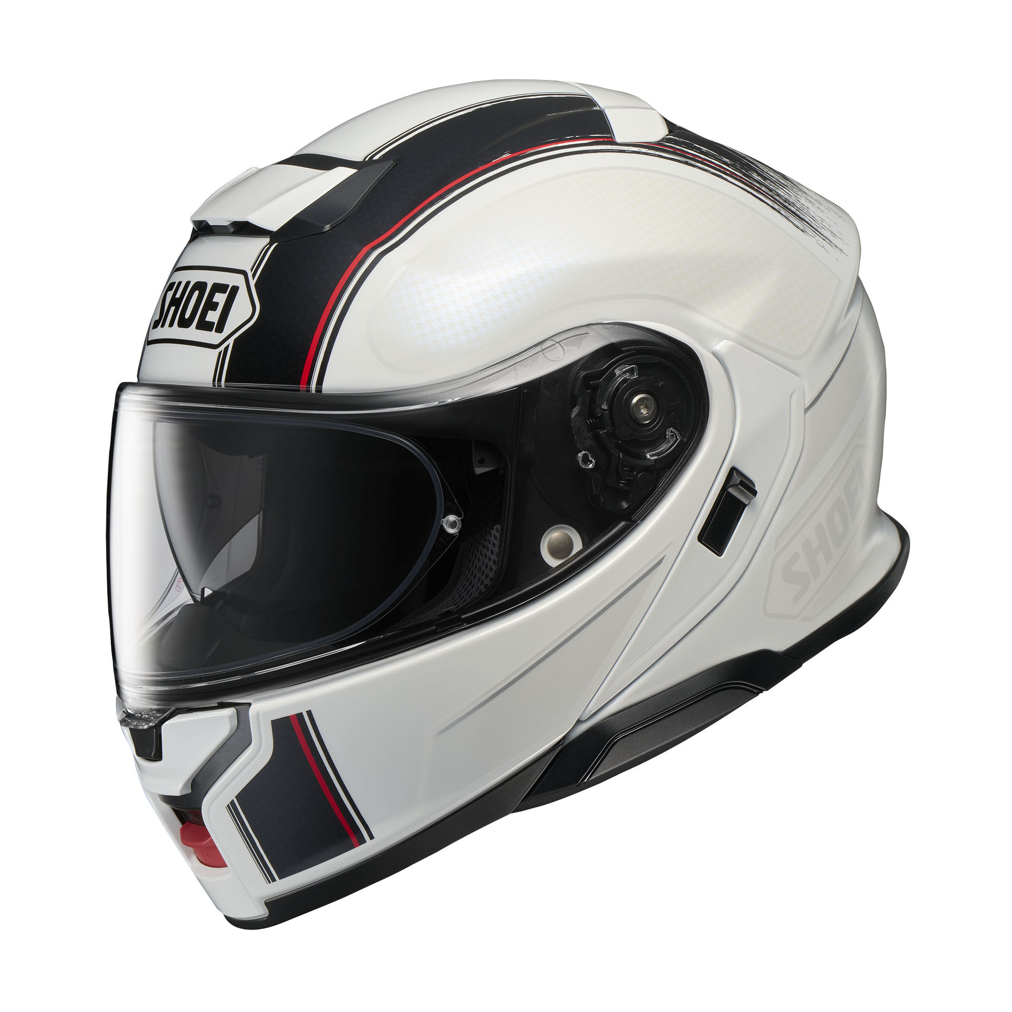 קסדת שואי נפתחת נאוטק 3 לבן / שחור / אדום - SHOEI NEOTEC 3 SATORI TC-6