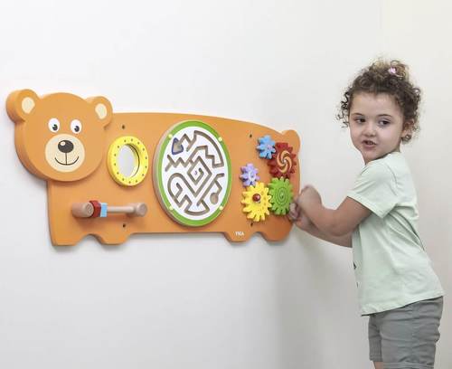 לוח פעילות גדול לתליה על קיר 3 פעילויות ויגה - דוב