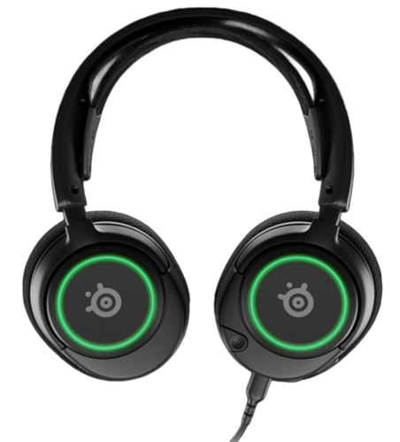 אוזניות גיימינג חוטיות עם תאורת Steelseries Arctis Nova 3 RGB