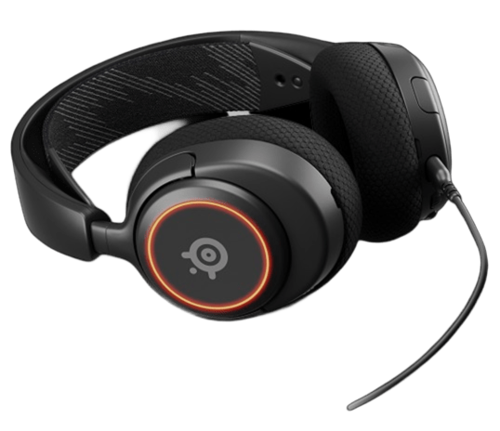 אוזניות גיימינג חוטיות עם תאורת Steelseries Arctis Nova 3 RGB