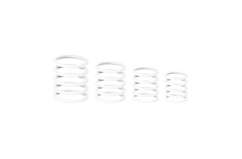 ערכת 20 טבעות בצבע לבן מבית GRAVITY דגם GRP5555WHT1