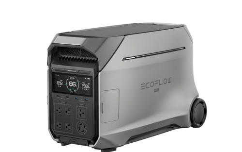 תחנת כח ניידת הכי חזקה ECOFLOW DELTA PRO 3  פלוס 3 פאנלים 400W ותאורה מתנה -אחריות 5 שנים עד לבית