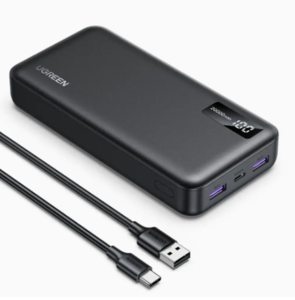 סוללת גיבוי לשטח להטענת טלפון UGREEN Nexode 20000mAh 20W PD שחור