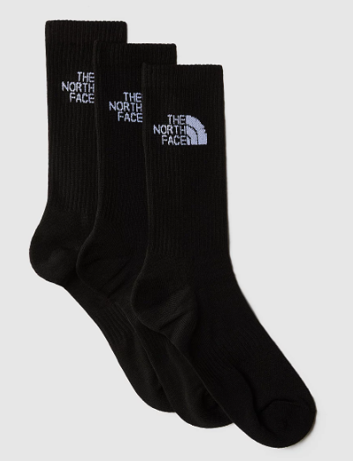 סט 3 גרבי טיולים MULTI SPORT CUSH CREW SOCK 3P שחור - The North Face