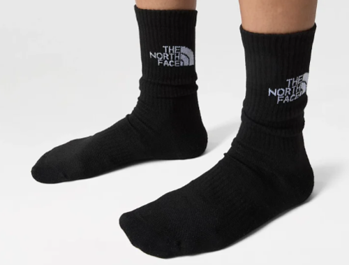 סט 3 גרבי טיולים MULTI SPORT CUSH CREW SOCK 3P שחור - The North Face