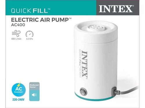 משאבת ניפוח חשמלית למזרונים ובריכות INTEX 66646 – AC400 שקטה במיוחד