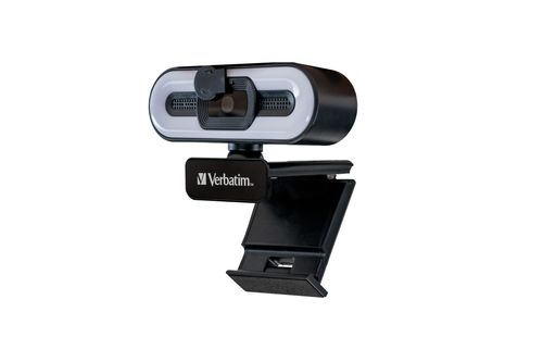 Verbatim AWC-02 Full HD 1080p Autofocus Webcam with Microphone and Light