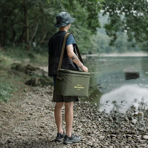 צידנית רכה שומרת קור 24 שעות PVC אטומה למים  NATUREHIKE 20L