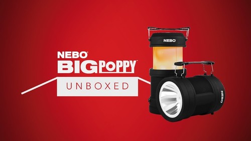 עששית+פנס נטען BIG PoPPY 300-NEBO