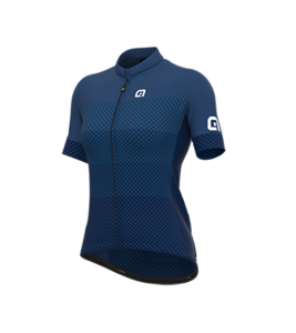 חולצת רכיבת אופניים  נשים SOLID LEVEL LADY JERSEY כחול אלסטית טכנית אולטרא לייט מתקדמת ומנדפת מאוד