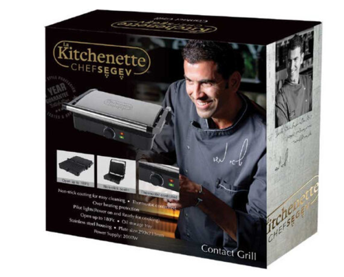 ‏טוסטר גריל לחיצה סדרה השף שגב 901276 La Kitchenette שחור