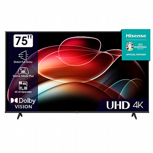 טלוויזיה Hisense 75" 4K דגם 75A6K EURO2024