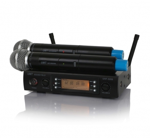 סט זוג מיקרופונים אלחוטיים UMT UHF-5200