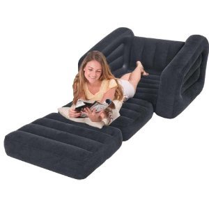ספה מתנפחת מושב ליחיד הנפתח למיטת יחיד LOUNGIN AROUND דגם 66551