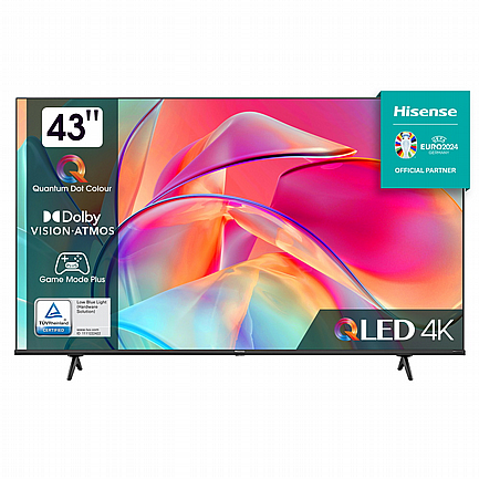 טלוויזיה Hisense 43" 4K הייסנס דגם 43E7KQ