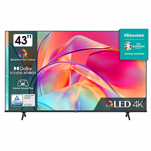 טלוויזיה Hisense 43" 4K הייסנס דגם 43E7KQ EURO2024