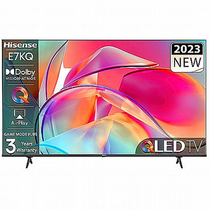 טלוויזיה Hisense 65" 4K הייסנס דגם 65E7KQ EURO2024