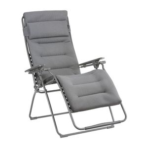 כיסא נוח XL מרופד כסוף מסגרת טיטניום FUTURA becomfort