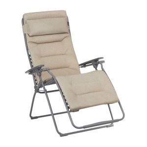 כיסא נוח XL מרופד מוקה מסגרת אפורה FUTURA becomfort