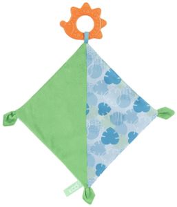 נשכן תינוק מפלסטיק ממוחזר וקטיפה מסדרת +ECO בשילוב שמיכי - קיפוד