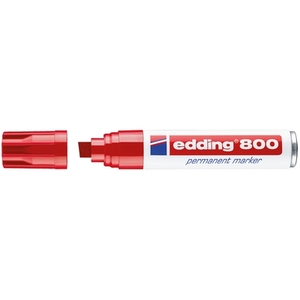 טוש פרמננט 800 טיפ 4-12 מ"מ אדום אדינג edding