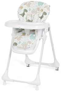 כסא אוכל גבוה Silver עם 7 מצבי גובה ומגש ניתן להסרה - דינוזאורים