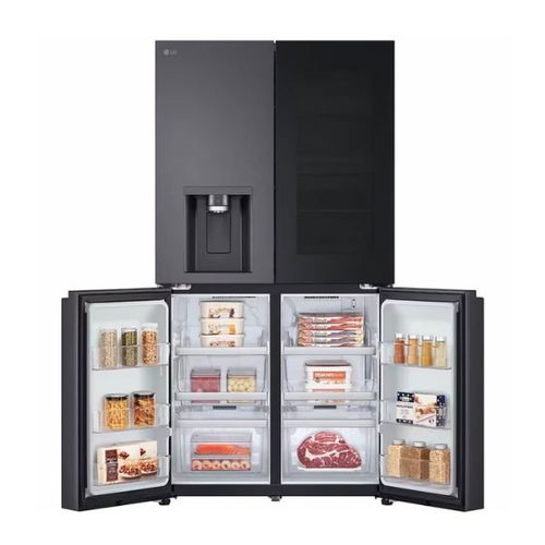 מקרר 4 דלתות 637 ליטר LG GR-730BINS נירוסטה מושחרת