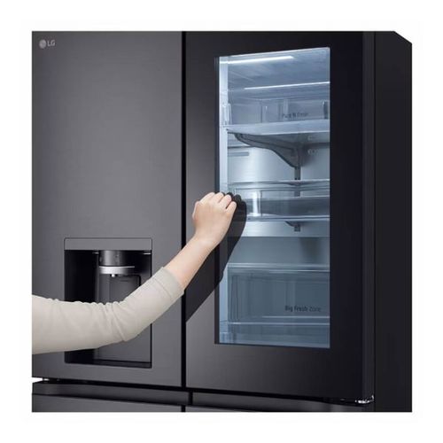 מקרר 4 דלתות 637 ליטר LG GR-730BINS נירוסטה מושחרת