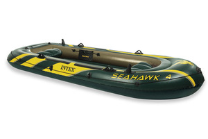 סירת גומי מתנפחת חדשה 2020 לארבעה אנשים 4 SeaHawk דגם INTEX 68350