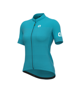 חולצת רכיבת אופניים  נשים SOLID LEVEL LADY JERSEY טורקיז אלסטית טכנית אולטרא לייט מתקדמת ומנדפת מאוד