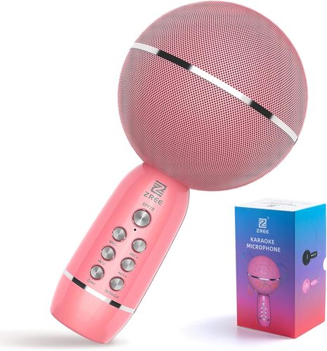 מיקרופון קריוקי הכולל רמקול בלוטוס Lady Mic