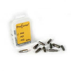 מארז 50 ביטים PZ2 אורך 25 מ"מ פלדת S2 PROXEN