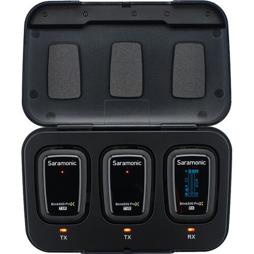 ערכת 2 משדרים מקליטים ומקלט אלחוטיים Saramonic Blink 500 ProX B2R
