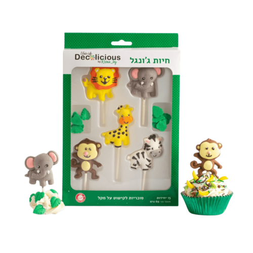 סוכריות לקישוט על מקל חיות - 15 י