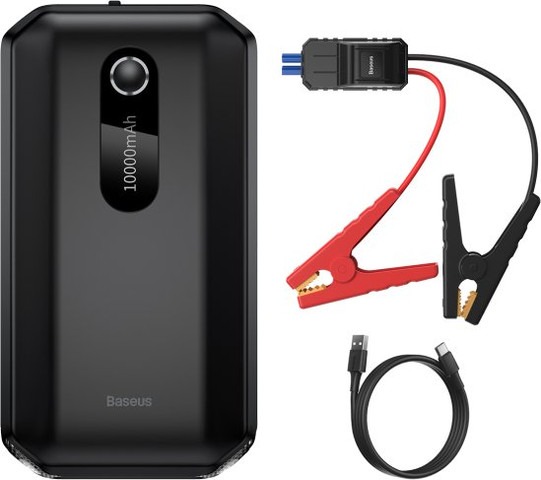 סוללות התנעה לרכב Baseus Air  Car Jump Starter 10000mAh Peakcurrent 1000A Black